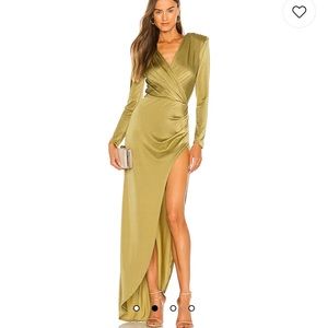 Bronx and Banco Maxi Dress in Olive